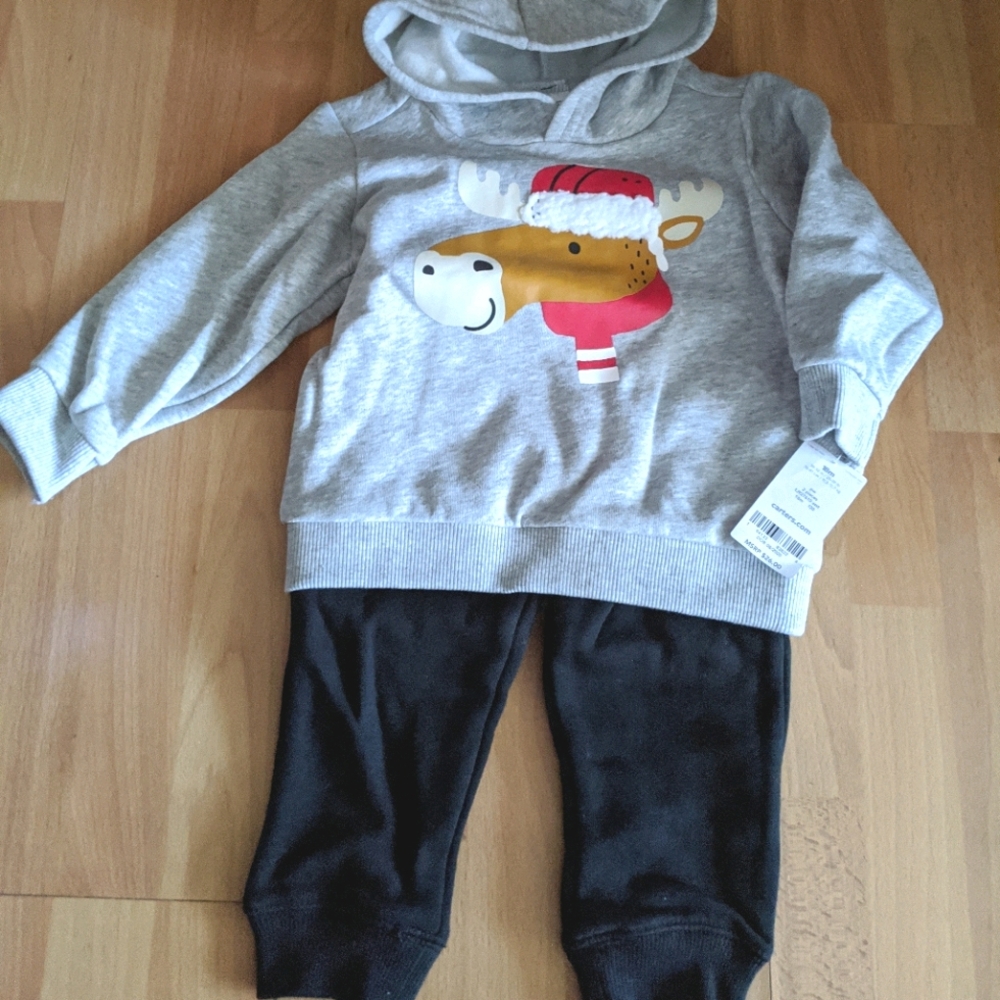 Carter's hooded sweatshirt and sweatpants 18months